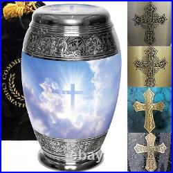 Heavenly Cross Cremation Urn, Cremation Urns for Adult Human, Urns for Human Ash