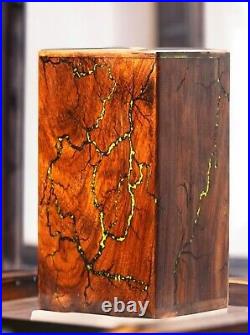 Human Cremation Urn For Home Decor Resin Rosewood Handmade Lichenberg Figure Urn