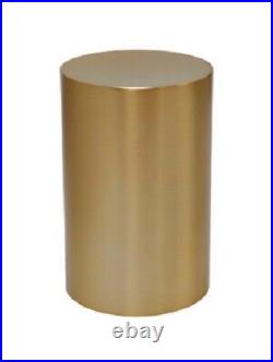 Large/Adult 200 Cubic Inches Copper Color Stainless Steel Cylinder Cremation Urn