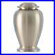 Large/Adult 210 Cubic Ins Classic Pewter Brass Funeral Cremation Urn for Ashes