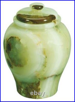 Large/Adult 220 Cubic Inches Onyx Natural Marble Cremation Urn for Ashes