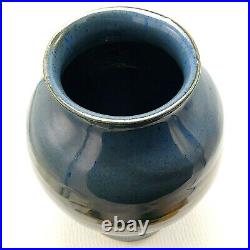 Large Adult Funeral Cremation Urn 215 cu in Human Ash Blues 11 Ceramic Pottery