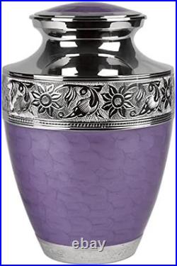 Large Lavender Love Cremation Urn for Human Ashes- Lavender Urn Adult Funeral