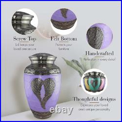 Lilac Loving Angel Cremation Urns for Human Ashes Adult Large
