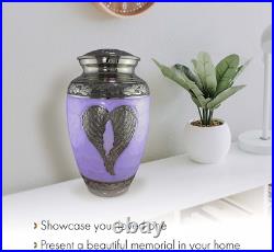 Lilac Loving Angel Cremation Urns for Human Ashes Adult Large