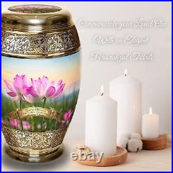 Lotus Tranquility Cremation Urn, Cremation Urns Adult, Urns for Human Ashes