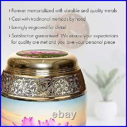 Lotus Tranquility Cremation Urn, Cremation Urns Adult, Urns for Human Ashes