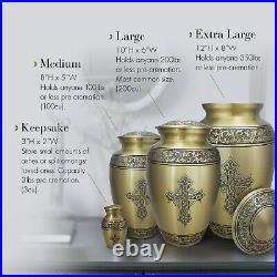 Love of Christ Gold Cremation Urn, Cremation Urns Adult, Urns for Human Ashes
