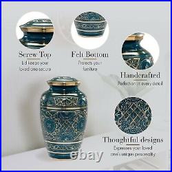 Majestic Blue Cremation Urn, Cremation Urns Adult, Urns for Human Ashes