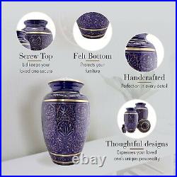 Majestic Purple Cremation Urn, Cremation Urns Adult, Urns for Human Ashes