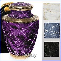 Marble Elegance Purple Cremation Urn Cremation Urns Adult Urns for Human Ashes