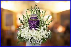 Marble Elegance Purple Cremation Urn Cremation Urns Adult Urns for Human Ashes