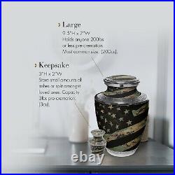 Military Camo Marine Cremation Urn Cremation Urns Adult Urns for Human Ashes