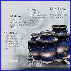Milky Way Galaxy Cremation Urns for Human Ashes Adult Large