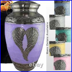 Purple Angel Urns for Human Ashes Large and Cremation Urn Cremation Urns Adult