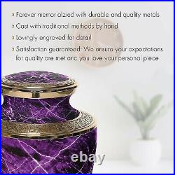 Purple Urns for Human Ashes Large and Cremation Urn Cremation Urns Adult