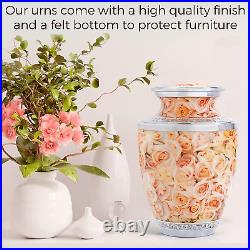 RESTAALL Pink Rose Ashes urn. Cremation urns for Human Adult
