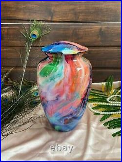 Rainbow Urns for Human Ashes Large and Cremation Urn Cremation Urns Adult Ashes