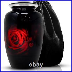 Rose Urn for Human Ashes Adult Female Cremation Funeral Large, Heart