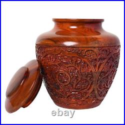 SOULURNS -Handcarved Rosewood Cremation Urns for Human Ashes Adult