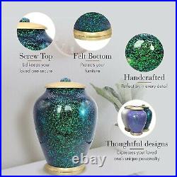Sparkling Green Urns for Human Ashes Large Cremation Urn Cremation Urns Adult