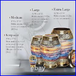 Sunset Urns Cremation for Adult Ashes Medium, Multicolor