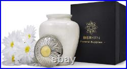 The Daisy Adult Decorative Urn Cremation for Human Ashes Funeral Urn