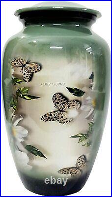 URNS Lovely Butterfly Cremation Urn for Human Ashes Adult Funeral Urn Adult