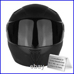 Unique Motorcycle Helmet Cremation Urn For Adult Ashes Artistic Memorial Urn