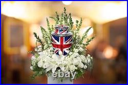 United Kingdom UK Flag Cremation Urn Cremation Urns Adult Urns for Human Ashes