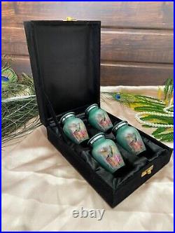 Urn For Human Ashes, Cremation Urn, Set of 4 Small Keepsake Urn, Hummingbird Urn