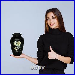 Urn for Adult Male Female Elegant Cremation Urn Human Ashes Wolves Keepsake