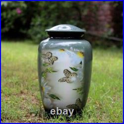 Urn for human ashes Butterfly Cremation Urn, Urns for Adults Large Cremation Urn