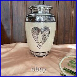 White Angel Urns for Human Ashes Large Cremation Urn Adult Human Urn For Funeral