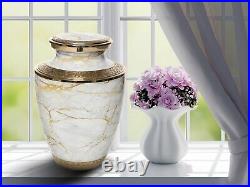 White Marble Urns for Human Ashes Large and Cremation Urn Cremation Urns Adult