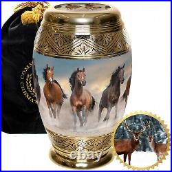Wild Horses Cremation Urn, Cremation Urns Adult, Urns for Human Ashes