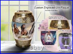 Wild Horses Cremation Urn, Cremation Urns Adult, Urns for Human Ashes