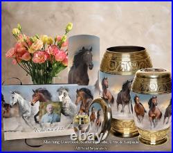 Wild Horses Urn Cremation Urns for Human Ashes Adult Large
