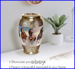 Wild Horses Urn Cremation Urns for Human Ashes Adult Large