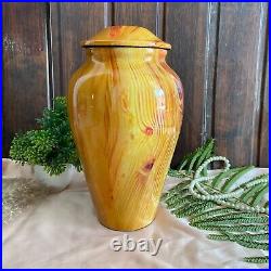 Wooden Urns for Human Ashes Large Cremation Urn Adult Wood Urn Keepsake Urn, Urn